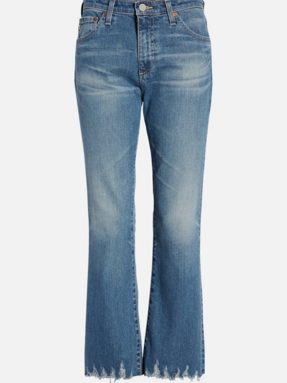 AG JEANS The Jodi Crop Flare Frayed hem Women's size 29R